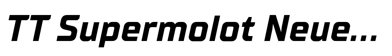 TT Supermolot Neue Bold Italic